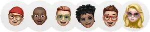 Array of avatars